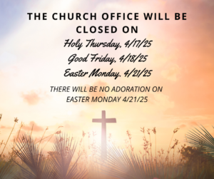 2025 Easter Office Hours