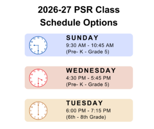 PSR Class Schedule Options
