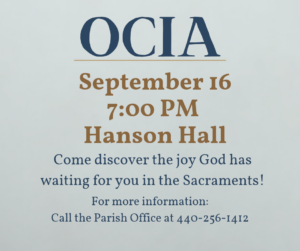 Copy of OCIA Announcement